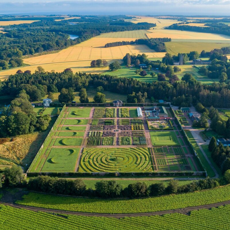 Gordon Castle Walled Garden from above