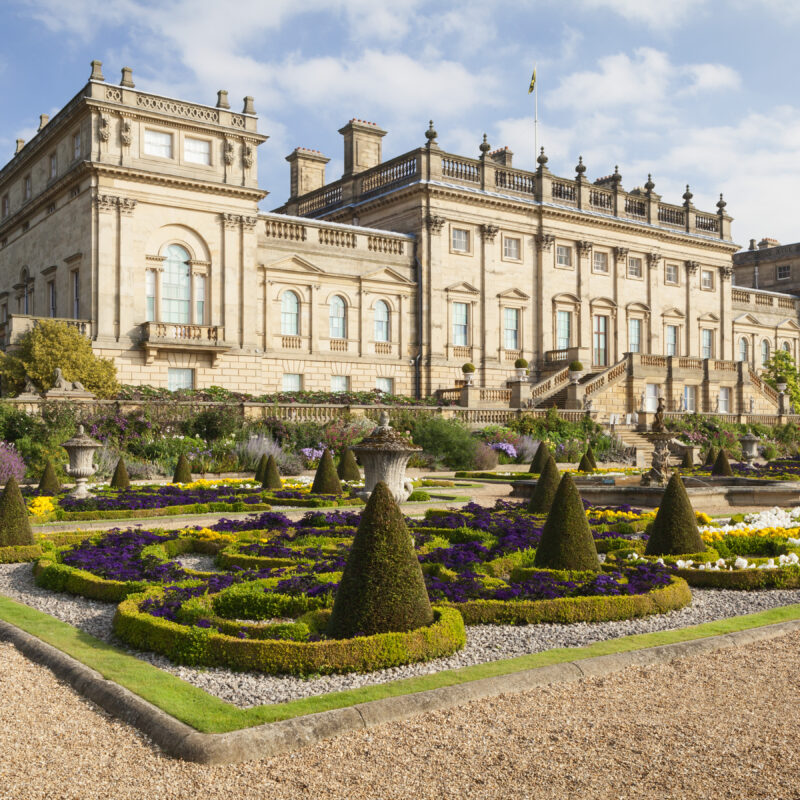 Terrace Garden. Harewood House,Yorkshire, UK. Early Autumn, September 2015.