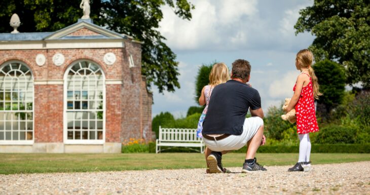 Burton Constable Hall gardens and orangery