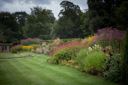 west-garden-herbaceous-border at Brynkinalt