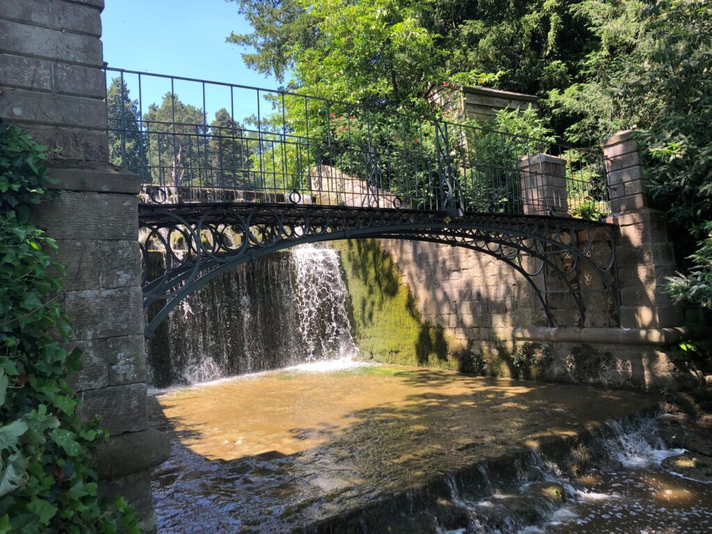 Eastnor Castle Weir bridge