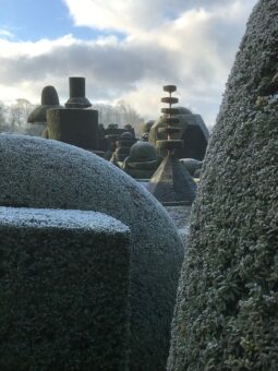 Winter frost at Levens Hall, Cumbria