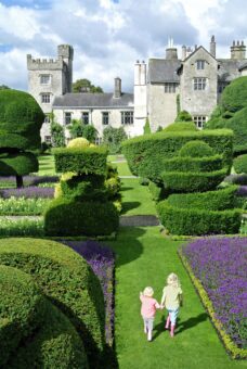 Family day out in Levens Hall, Cumbria