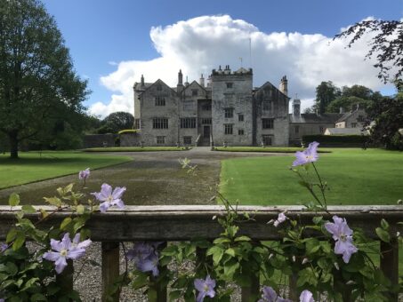 The view of the front of Levens Hall, Cumbria