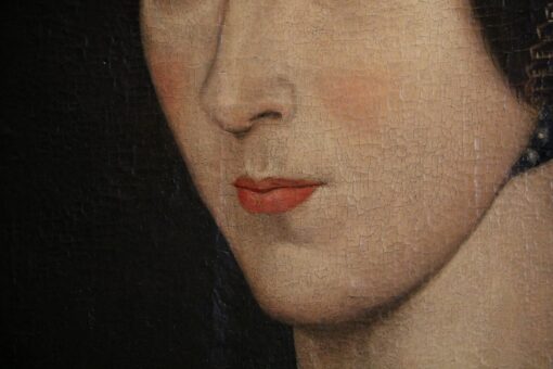 Anne Boleyn oil painting lips