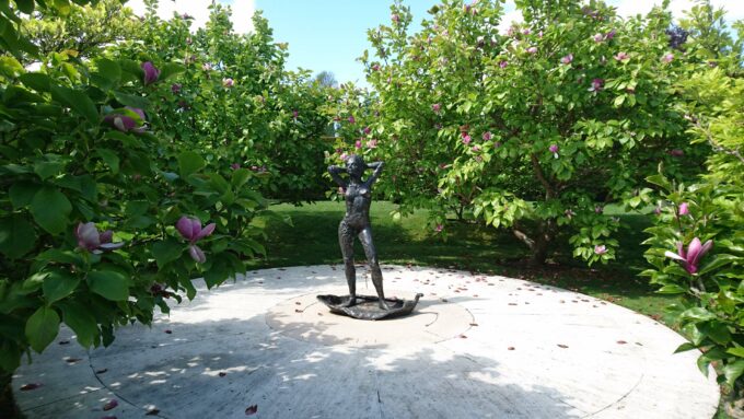 Statue of Nyad in the Magnolia Garden at Penshurst Place