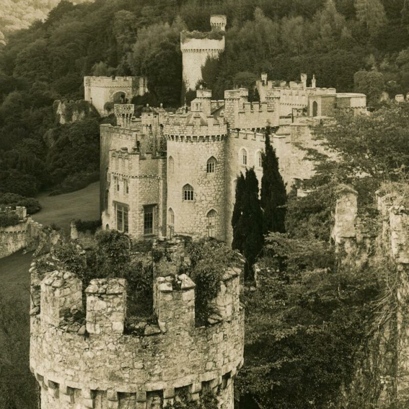 Gwrych Castle sepia photograph