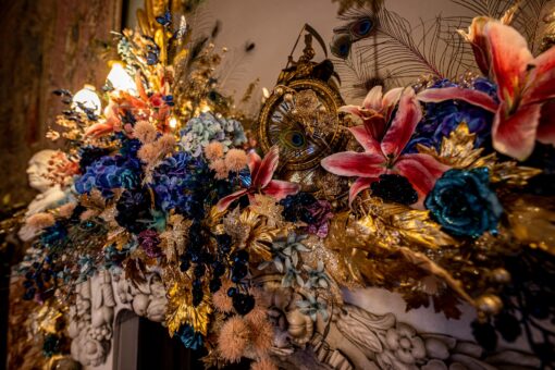 Lavish decorations by designer Charlotte Lloyd Webber for Belvoir Castle