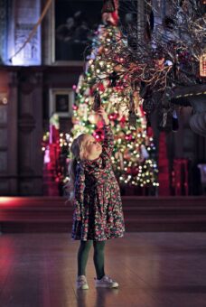 Christmas at Bamburgh Castle. Photograph: Stuart Boulton.