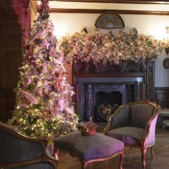 Charming Christmas displays in the Faire Chamber at Bamburgh Castle by Jane Coltman