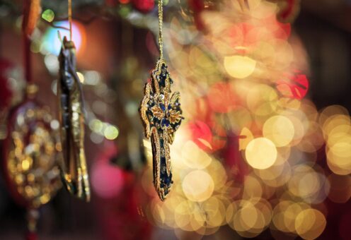 Christmas at Bamburgh Castle. Photograph: Stuart Boulton.