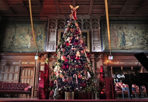 Christmas at Bamburgh Castle. Photograph: Stuart Boulton.