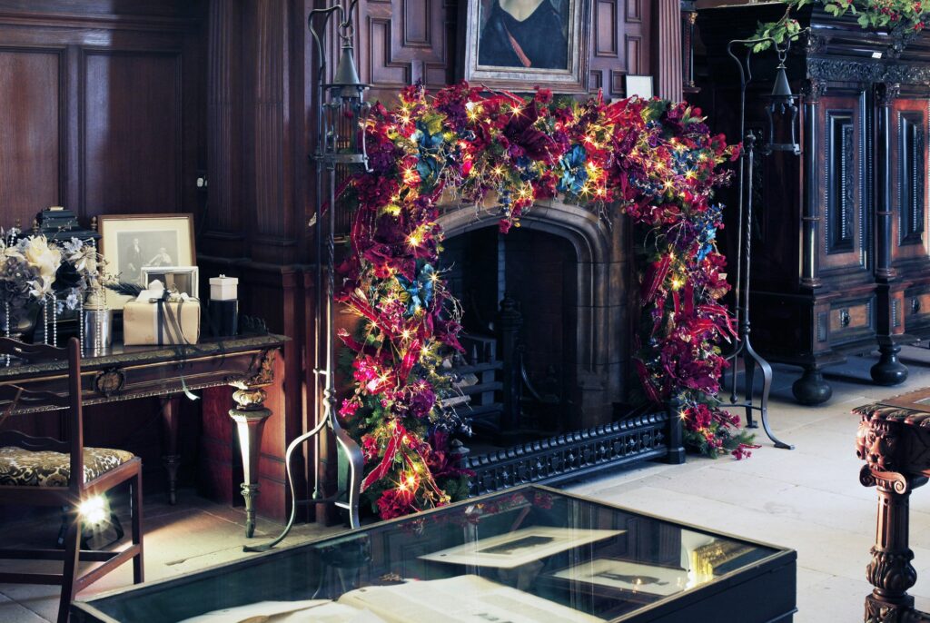 Christmas at Bamburgh Castle. Photograph: Stuart Boulton.