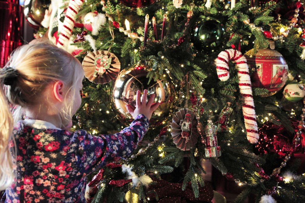 Christmas at Bamburgh Castle. Photograph: Stuart Boulton.