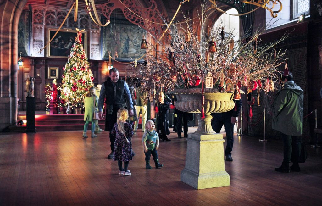 Christmas at Bamburgh Castle. Photograph: Stuart Boulton.