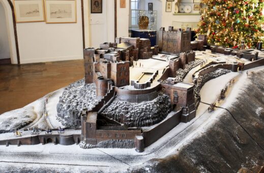 Christmas at Bamburgh Castle. Photograph: Stuart Boulton.