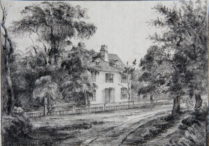 -pencil-drawing-Steventon-Rectory- Jane Austen's House