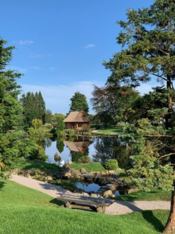 Portrait - view of GP at Cowden Garden