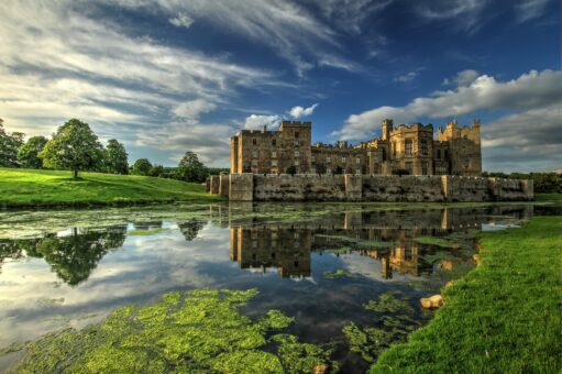 Raby Castle view from the outdoors