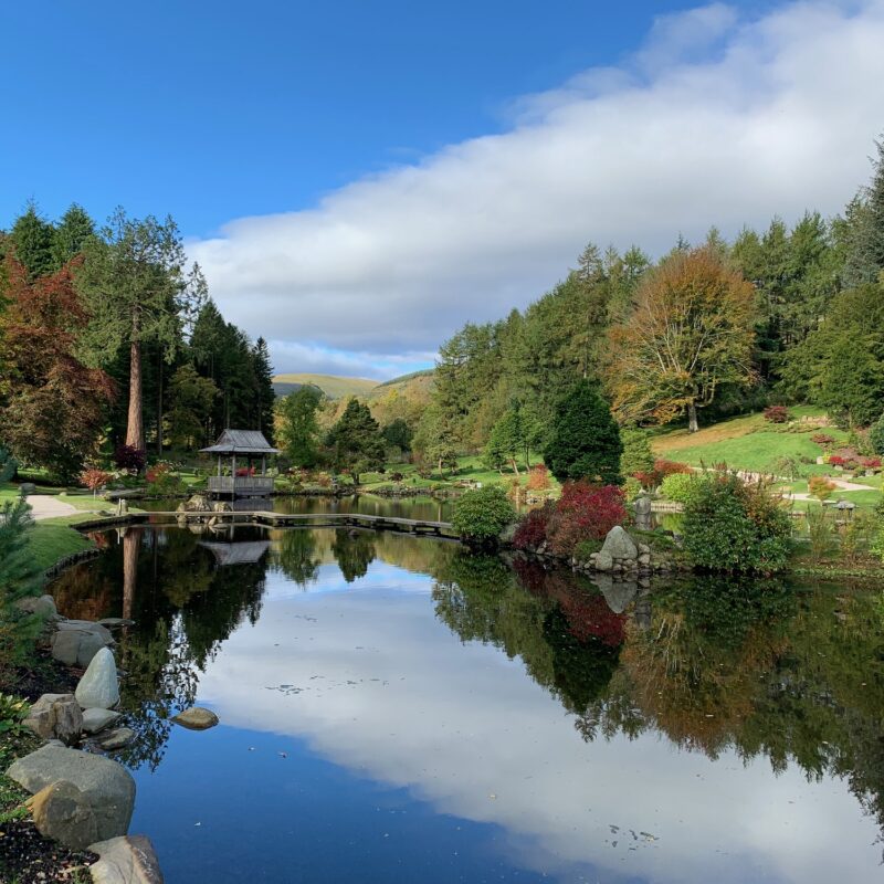 View from Garden Pavilion at Cowden Garden