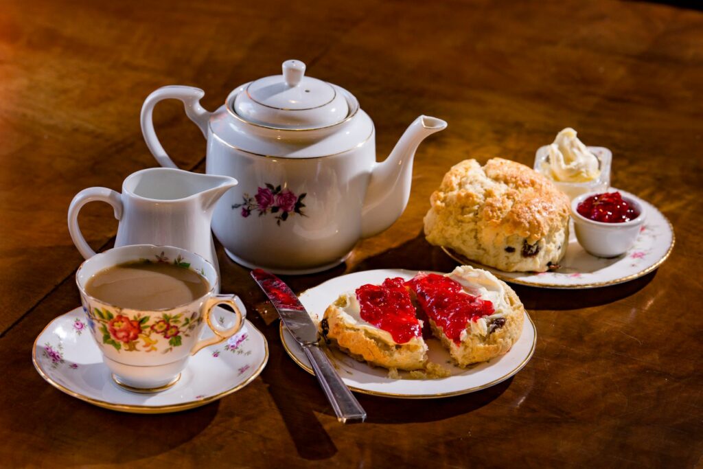 7.r The Tea Room at Kiplin Hall serves sweet treats today, with a reputation for scrumptious scones!