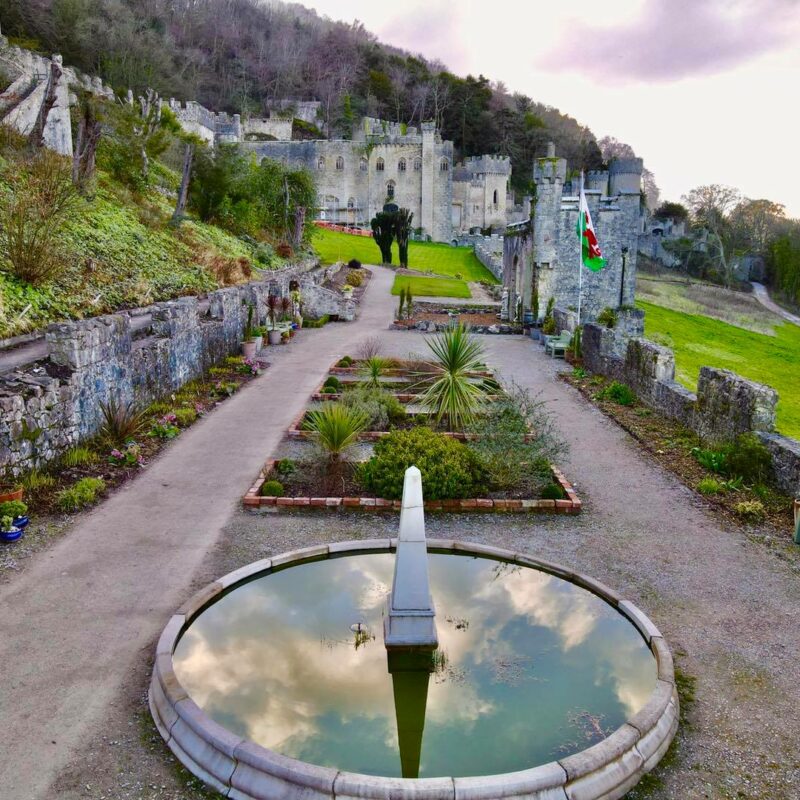 The water features of Gwrych Castle Wales