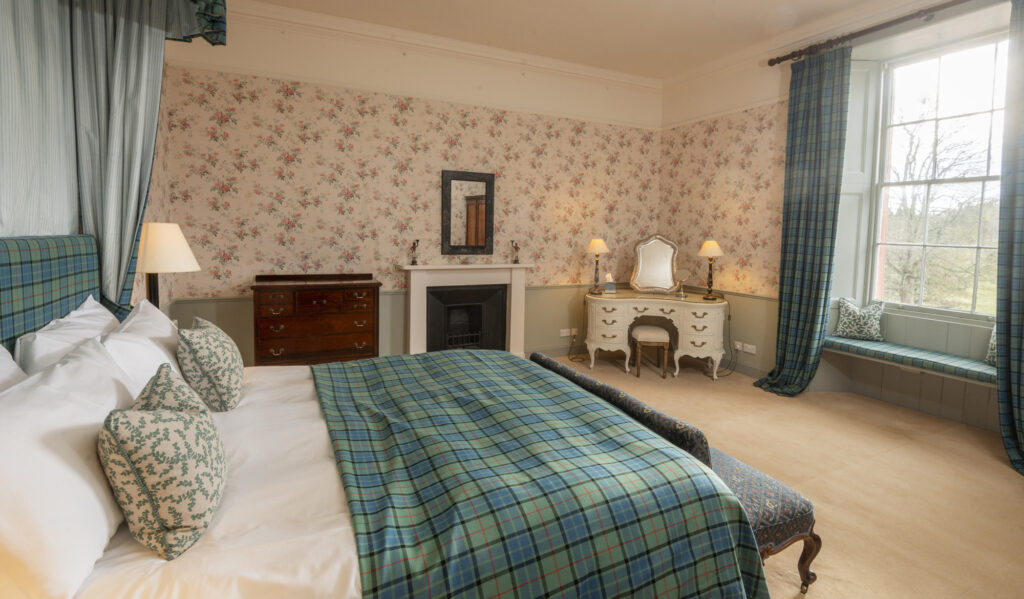 View of the Bed in the Lauderdale Apartment at Thirlestane Castle