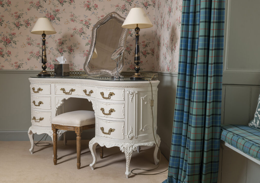 A Dressing Table in The Lauderdale Apartment at Thirlestane Castle