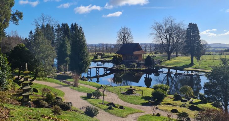 View to the south - Cowden Garden