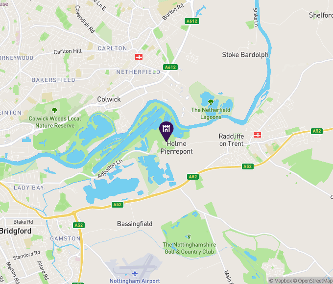 holme pierrepoint on map