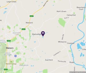 madresfield on map