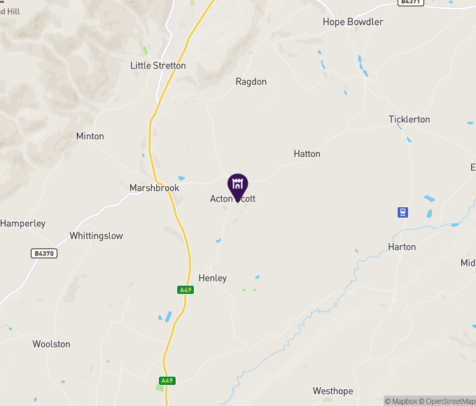 acton scott hall on map